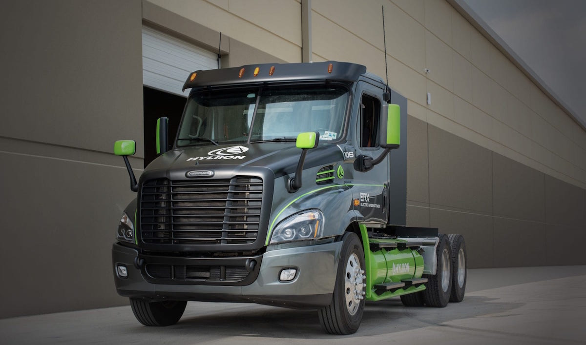 new electric truck stock